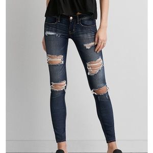American Eagle Low Rise Dark Denim Jeans